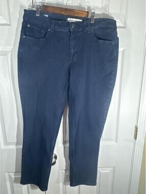 DKNY Jeans Slim Fit Stretch Denim Pants W36 x L30 Dark Blue